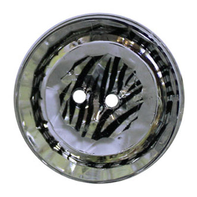 Button - Round, Zebra Print
