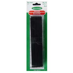 Elastic - 6mm x 5m Black