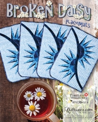 Quiltworx - Broken Daisy Placemats & Kit Option 1