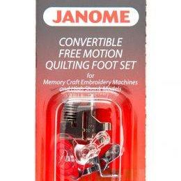 Janome Convertible Free Motion Quilt Foot Set