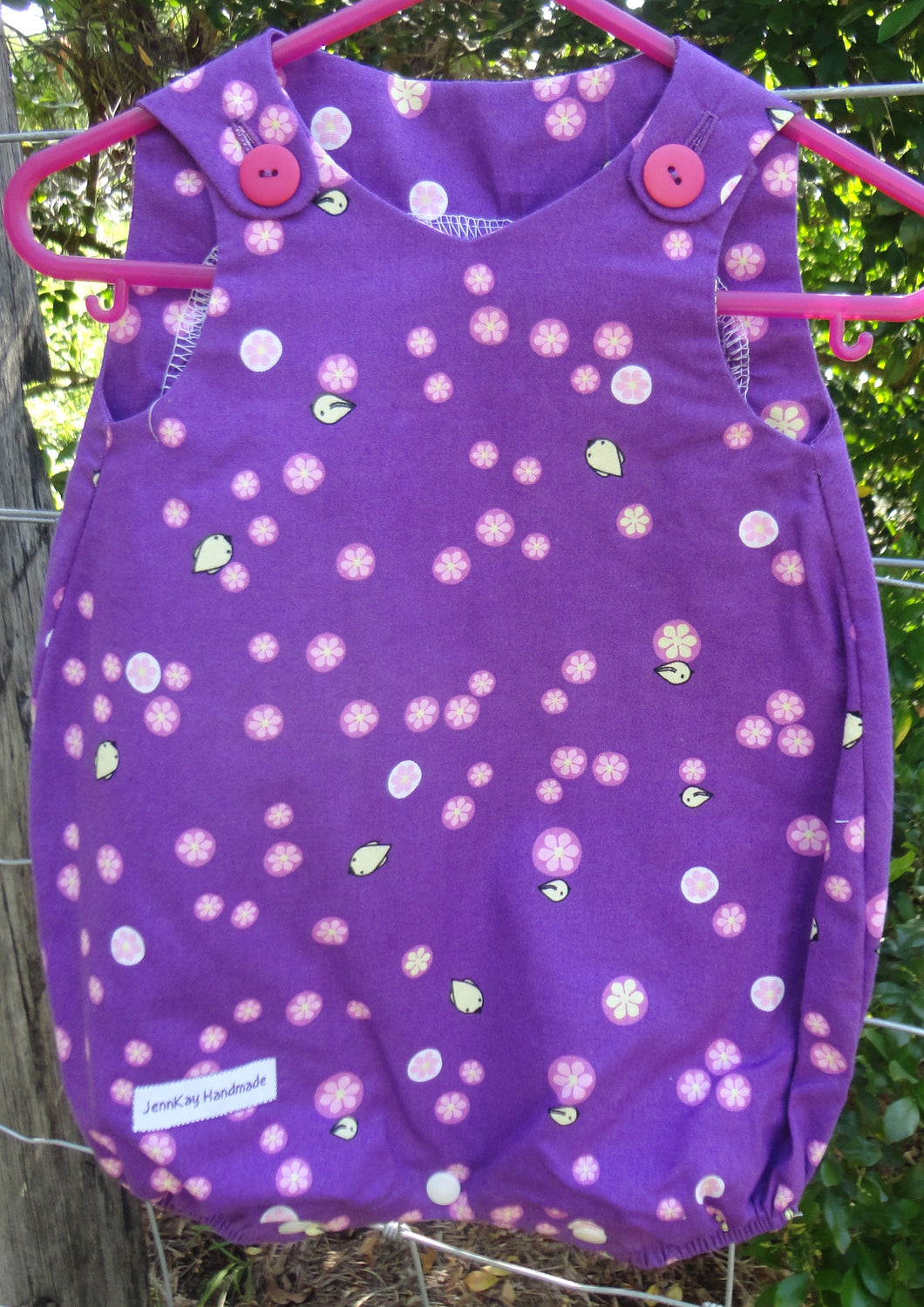 Baby Romper Suit - Purple - 3 - 6 months