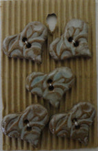 Handmade Ceramic Buttons - Hearts