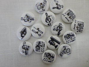 Wooden Buttons - Musical