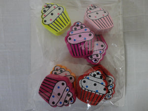 Cup Cake Wooden Buttons