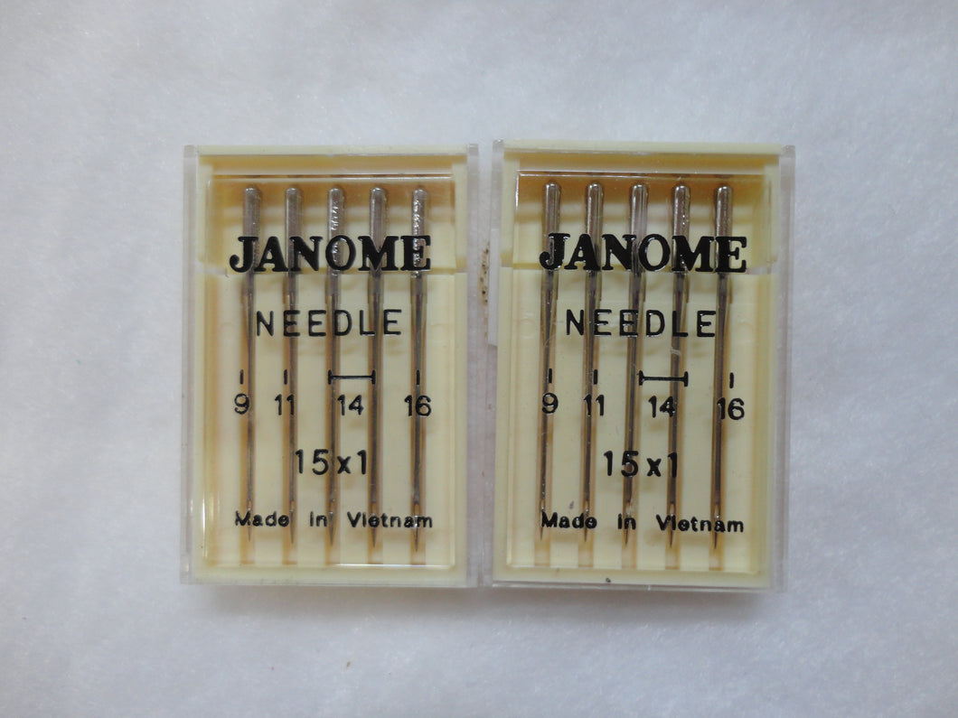 Janome Sewing Machine Needles - 2 packs on sale – Mid Coast Fabrics Online