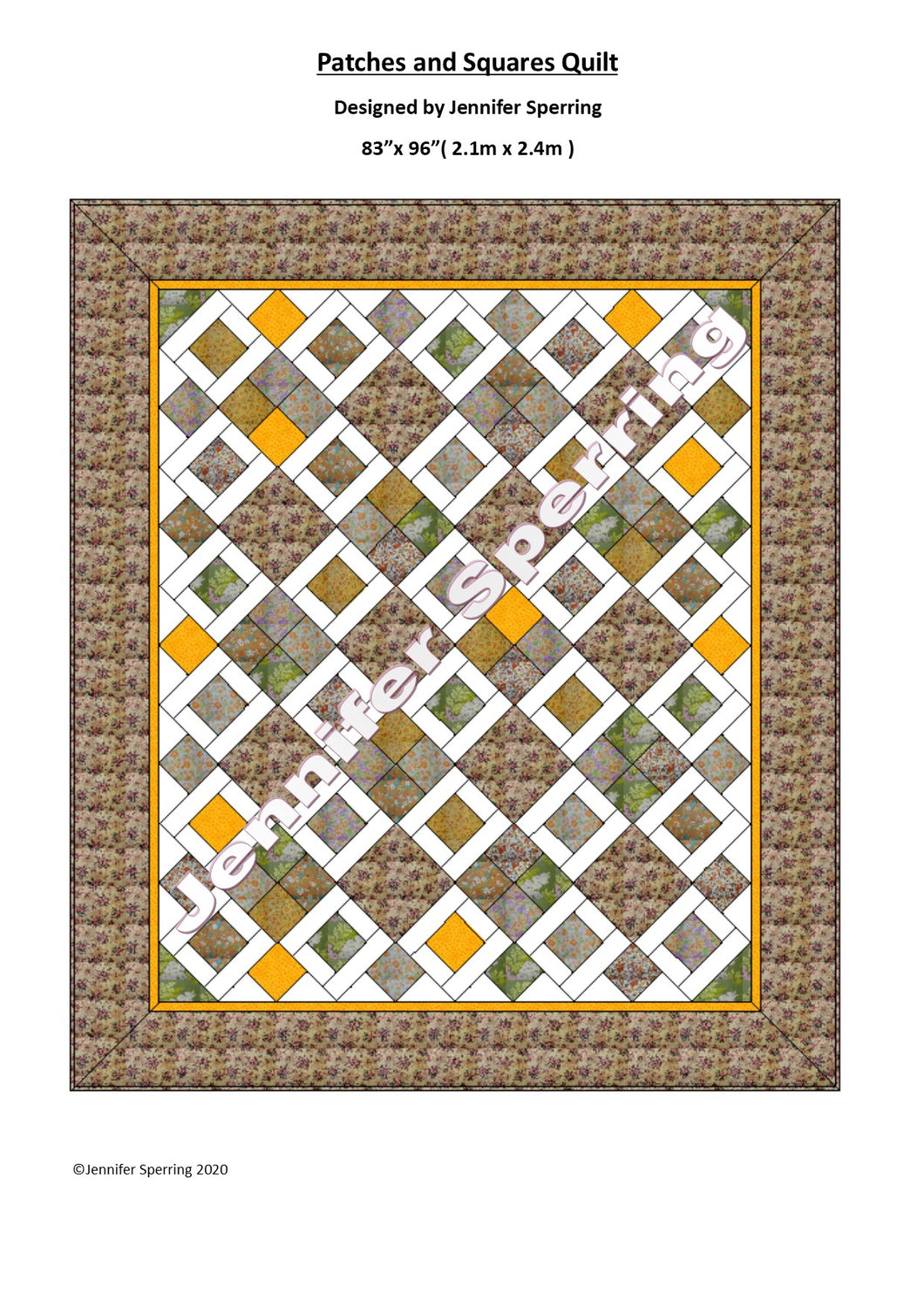Patches & Squares Quilt Pattern & Kit