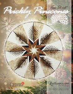 Quiltworx - Prickly Pinecones Tree Skirt Pattern