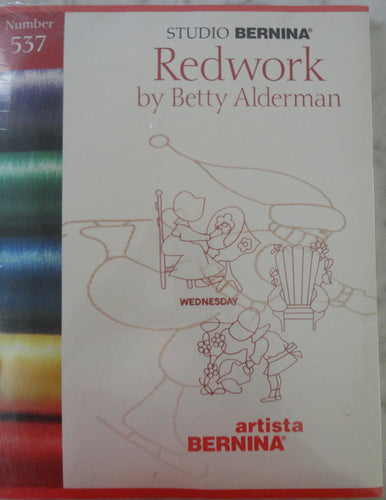 Studio Bernina Redwork by Betty Alderman #537 Embroidery Set