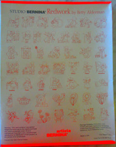 Studio Bernina Redwork by Betty Alderman #537 Embroidery Set