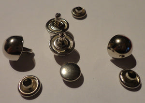 Stud Buttons Silver .9mm