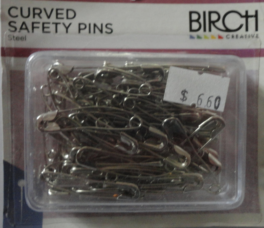 Curved Safety Pins - 38mm