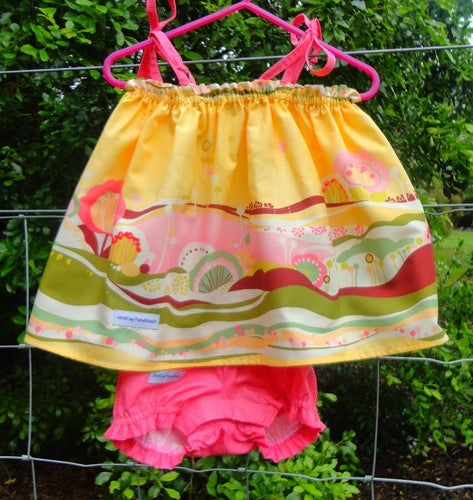 Baby Sun Suit - Top & Pants - 6-9 mths