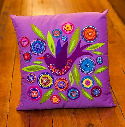 Flying Bird Cushion by Wendy Williams