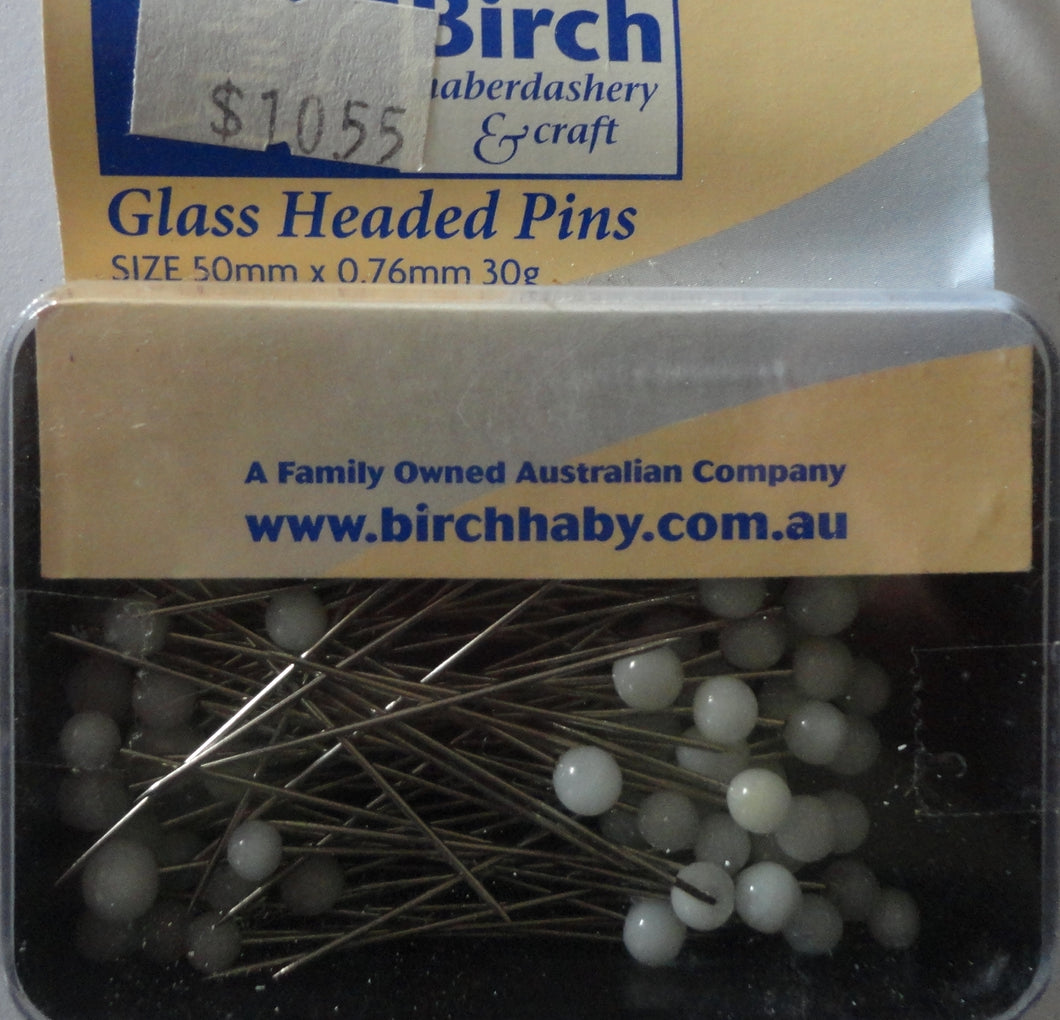 Glass Headed Pins